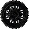 Ekena Millwork York Ceiling Medallion (Fits Canopies up to 3 5/8"), Hand-Painted Jet Black, 21 5/8"OD x 2 1/2"P CM21YOBLF - alternate 1